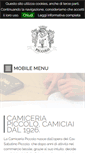 Mobile Screenshot of camiceriapiccolo.com